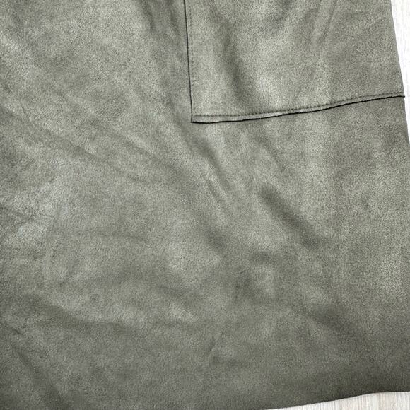 Philosophy Faux Suede Microfiber Cascade Lapel Waterfall Open Front Jacket 1X - Picture 15 of 16